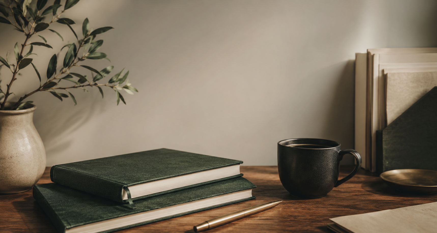 An elegant, polished workspace representing a premium entrepreneurial lifestyle